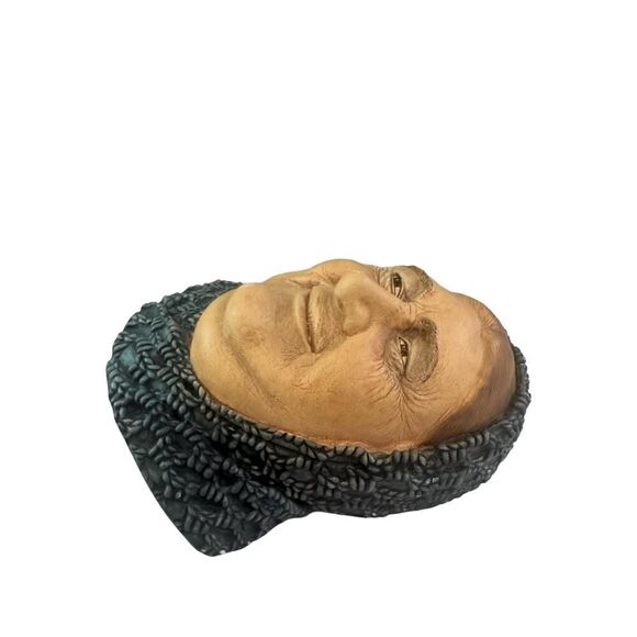 Vintage Bossons Chalkware Wall Plaque – Old Woman, Mid Century Decor - Picture 4 of 7